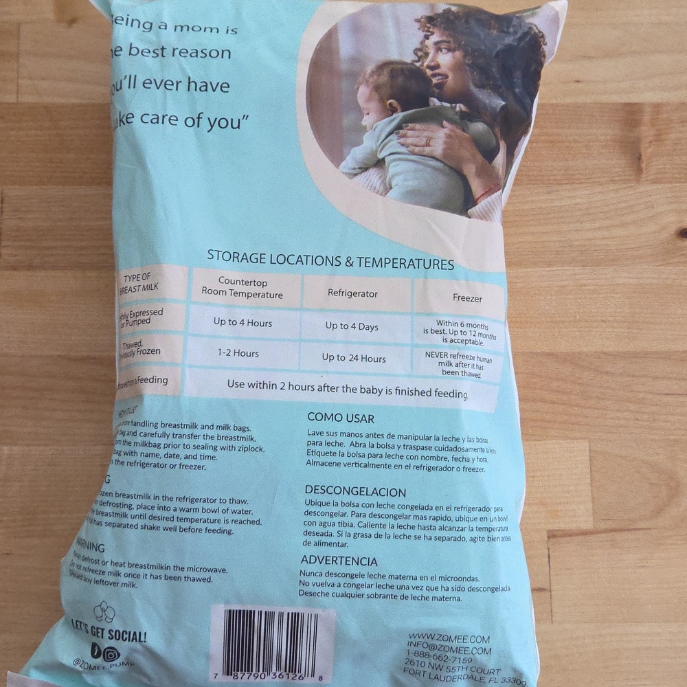 ZomeeBreast Milk Storage Bags - Picture 3 of 4